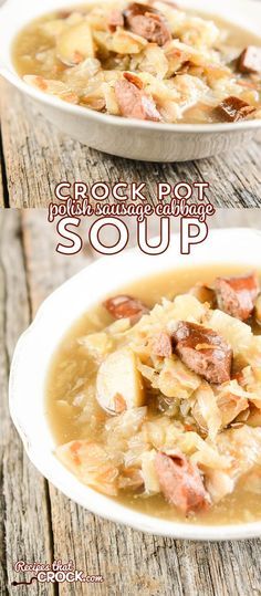 Crock Pot Polish Sausage and Cabbage Soup