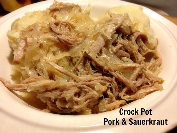 Crock Pot Pork and SauerkKraut