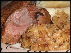 Crock Pot Pork Roast and Sauerkraut