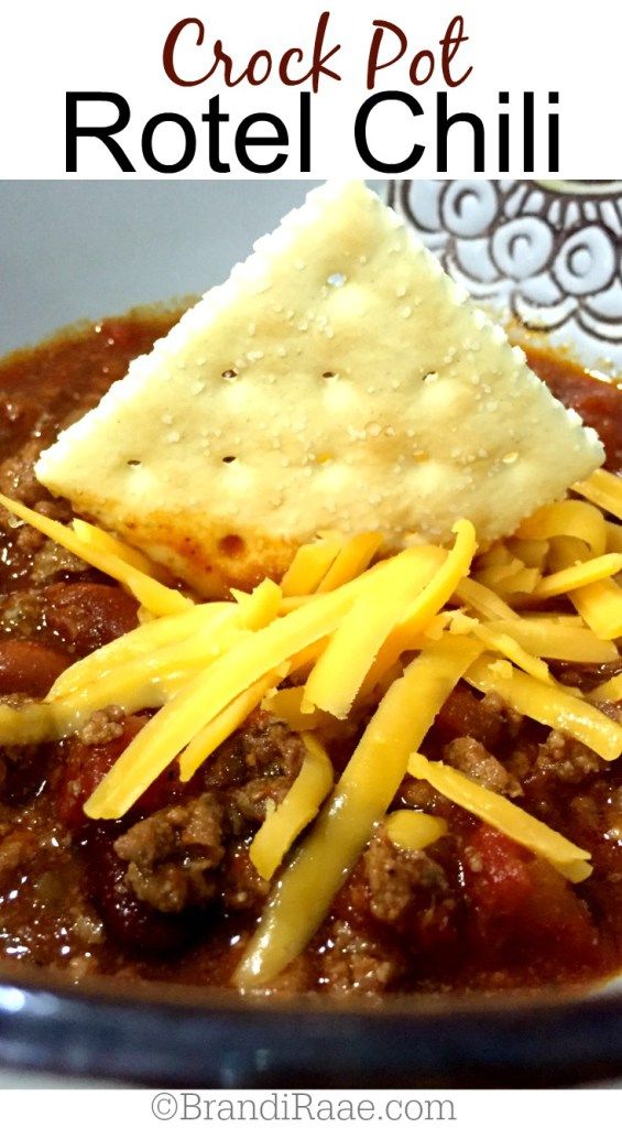 Crock Pot Rotel Chili