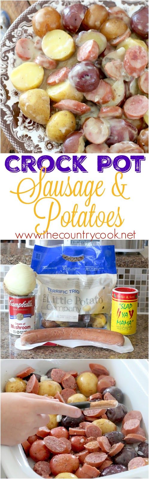 Crock Pot Sausage & Little Potatoes