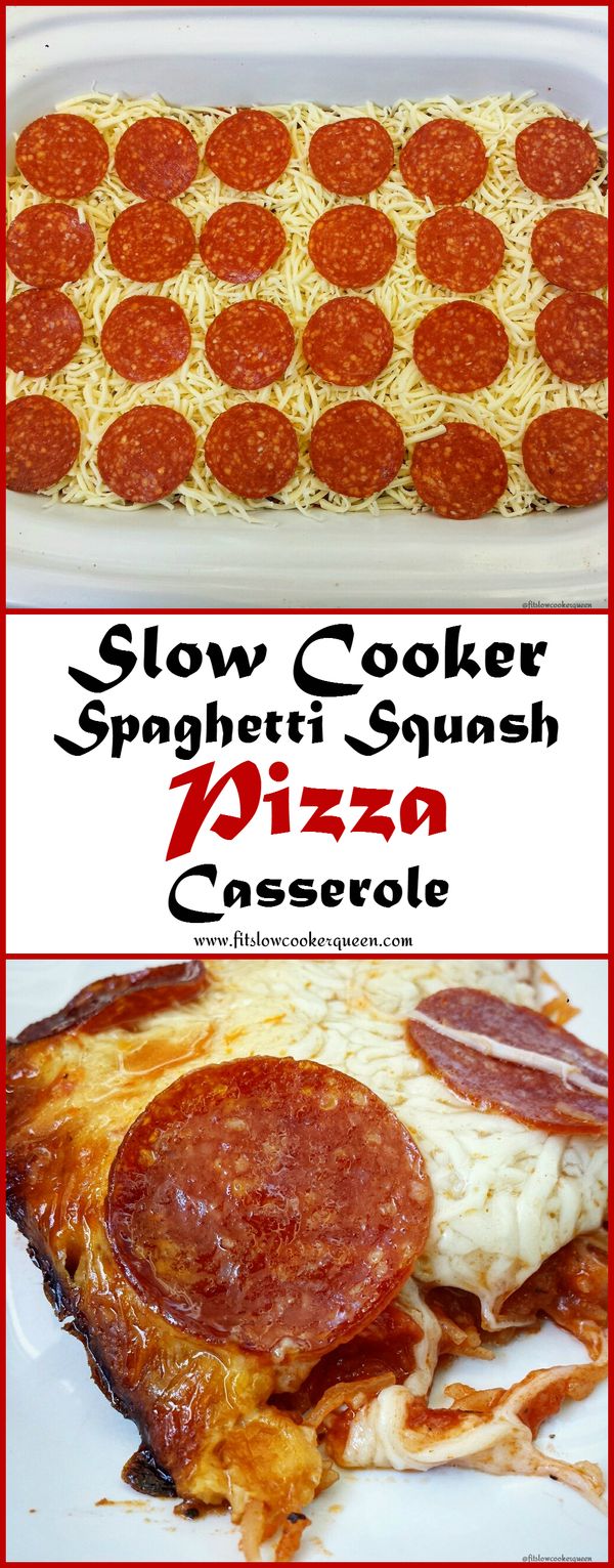 Crock-Pot Spaghetti Squash Pizza Casserole