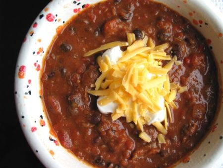 Crock Pot Steak and Black Bean Chili