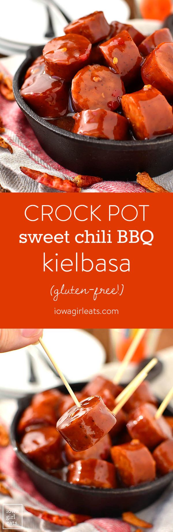 Crock Pot Sweet Chili BBQ Kielbasa