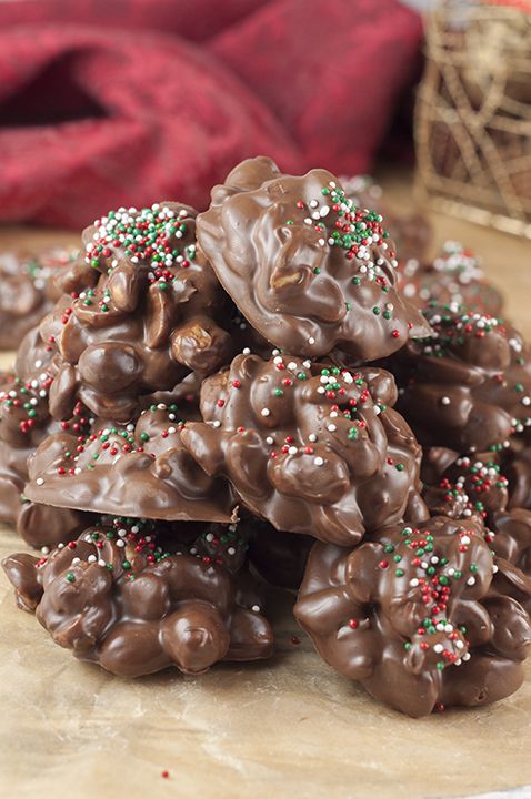 Crock Pot Triple Chocolate Peanut Candy