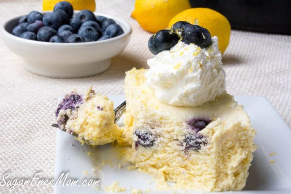 CrockPot Blueberry Lemon Custard Cake