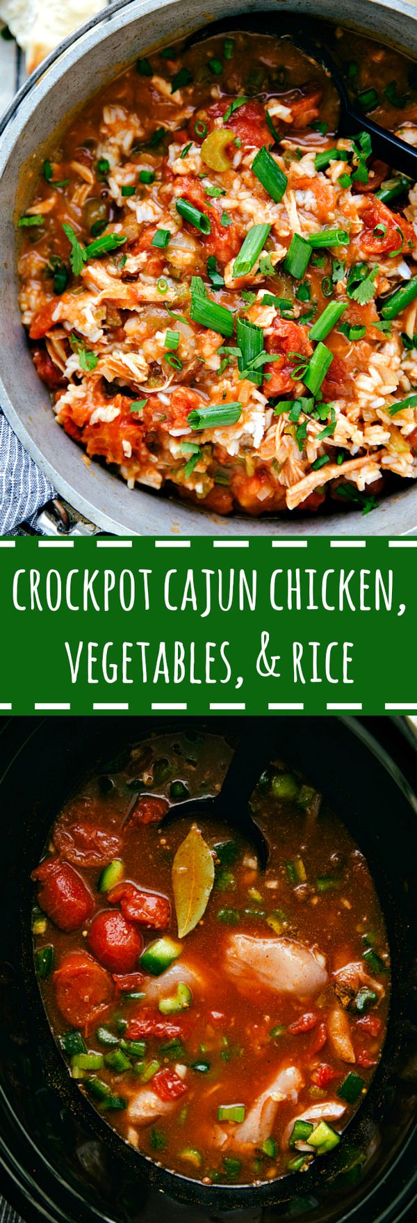 Crockpot Cajun Chicken, Vegetables, and Rice