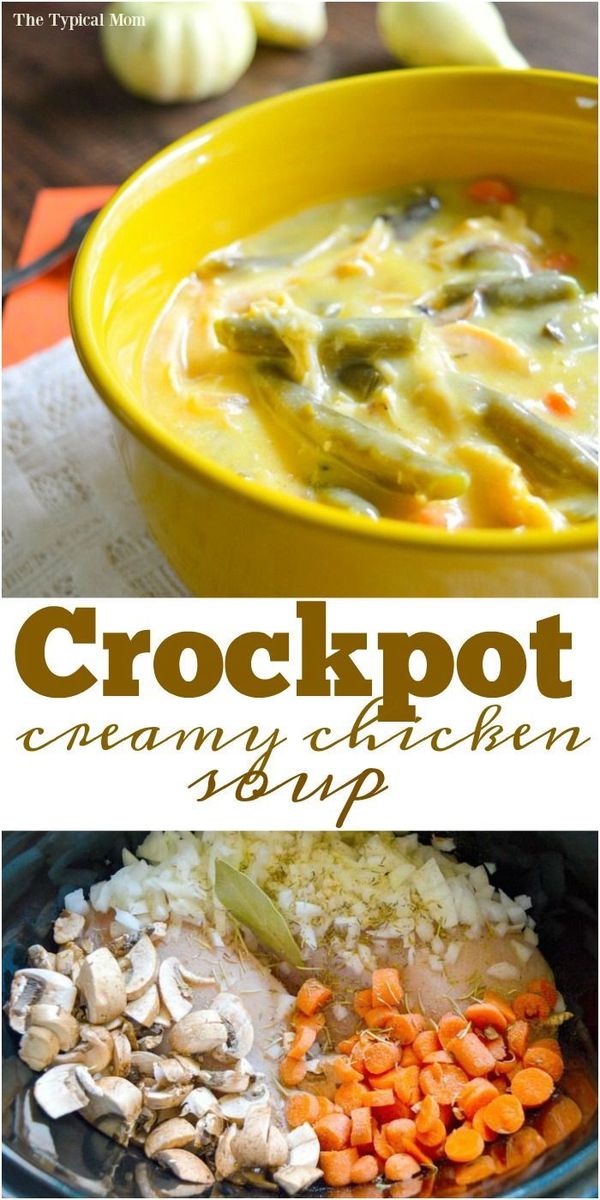 Crockpot creamy chicken soup