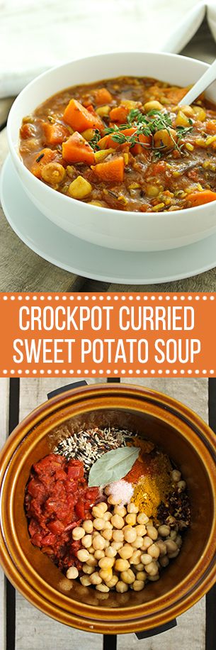 Crockpot Curried Sweet Potato Chili