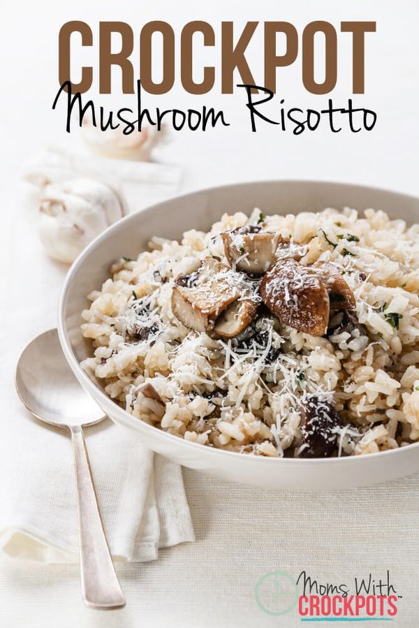 Crockpot Mushroom Risotto