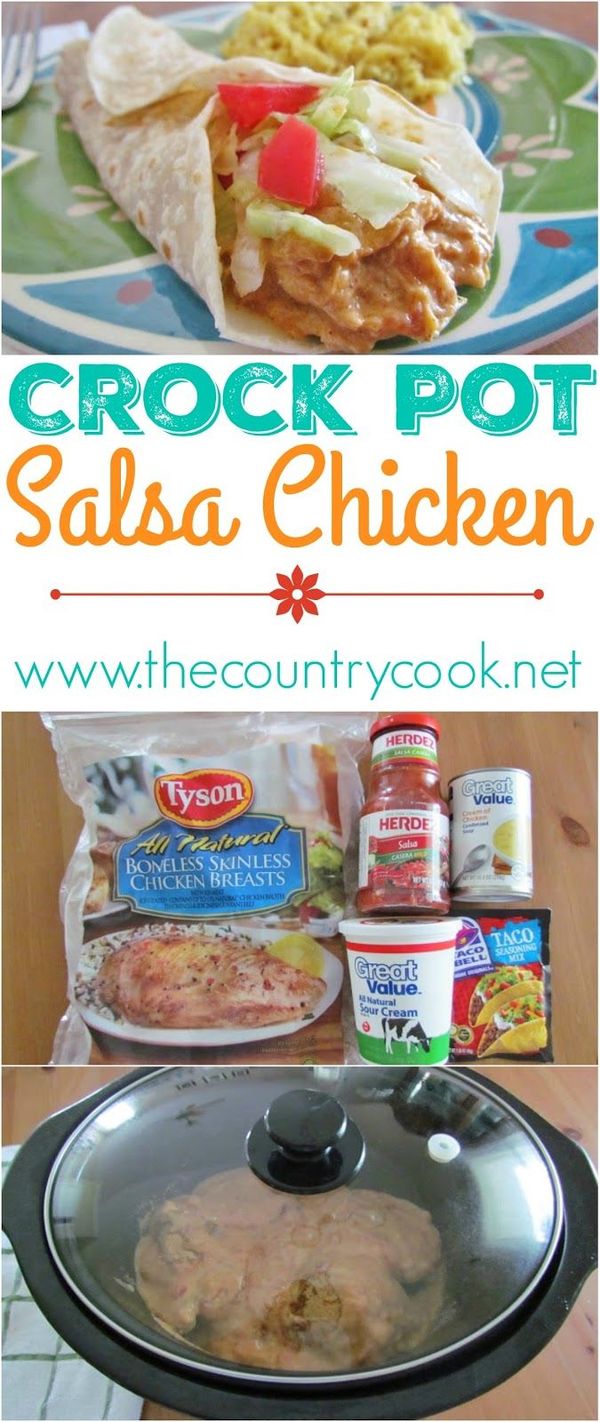 Crockpot Salsa Chicken