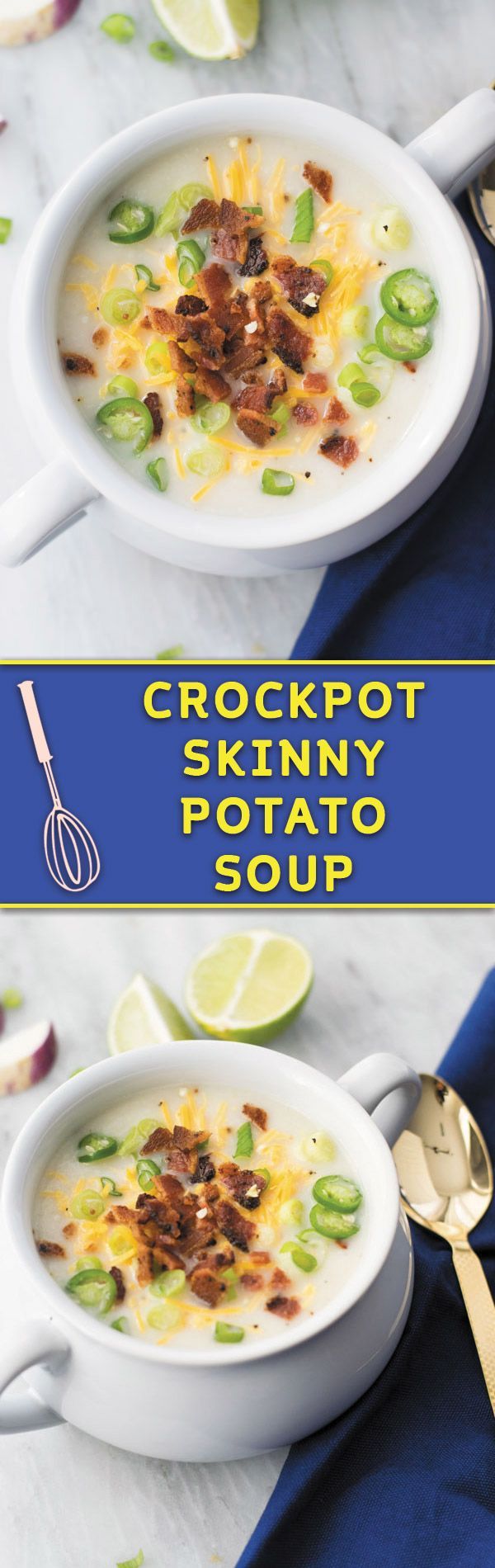 Crockpot Skinny Potato Soup