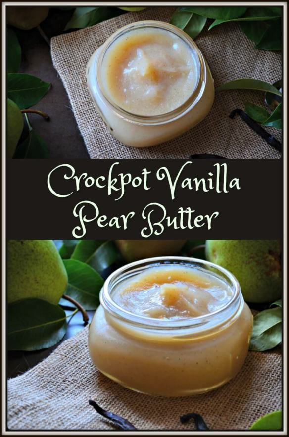 Crockpot Vanilla Pear Butter