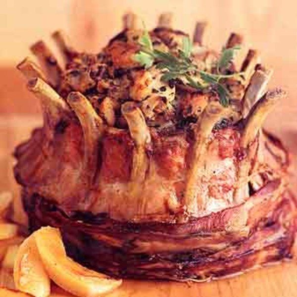 Crown Roast of Pork with Apple Stuffing