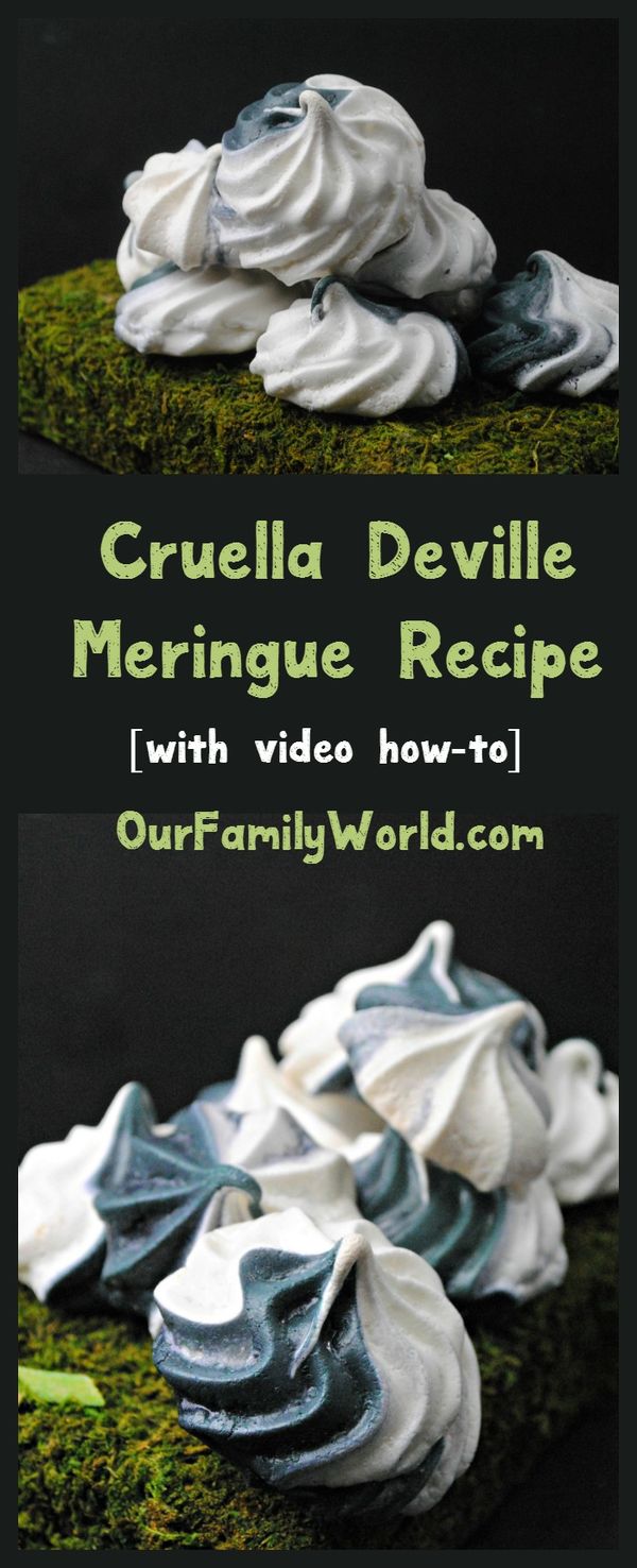 Cruella Deville Meringue Recipe [with video tutorial]