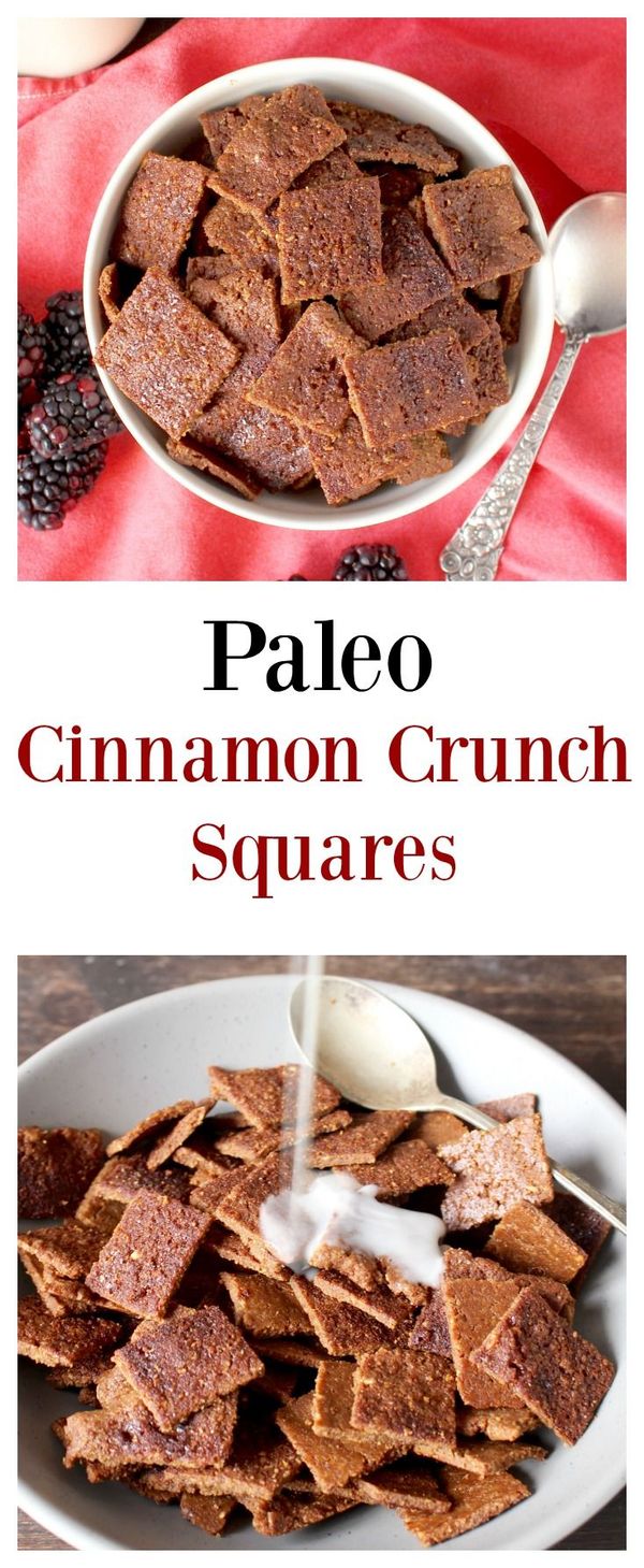 Crunchy Cinnamon Toast Squares (Paleo