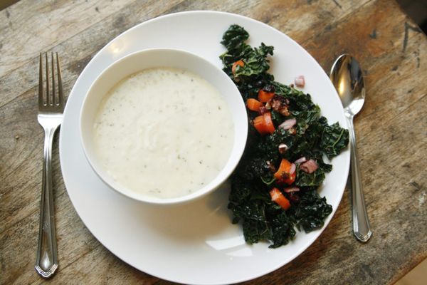 Crunchy Kale Salad with Cranberry Vinaigrette