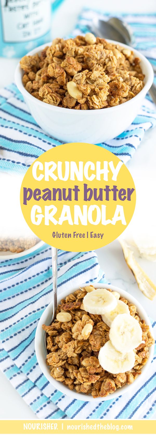 Crunchy Peanut Butter Granola with Honey and Oats