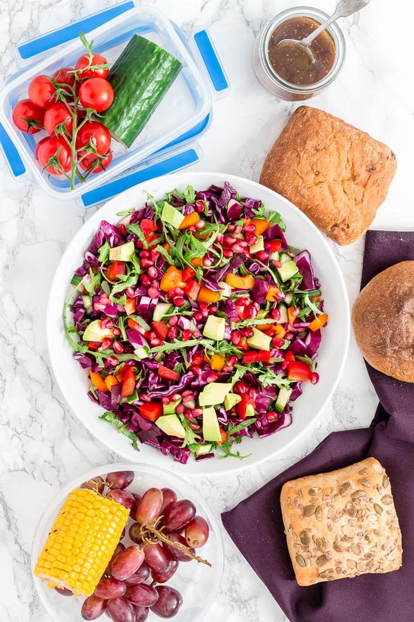 Crunchy Veggie Rainbow Salad