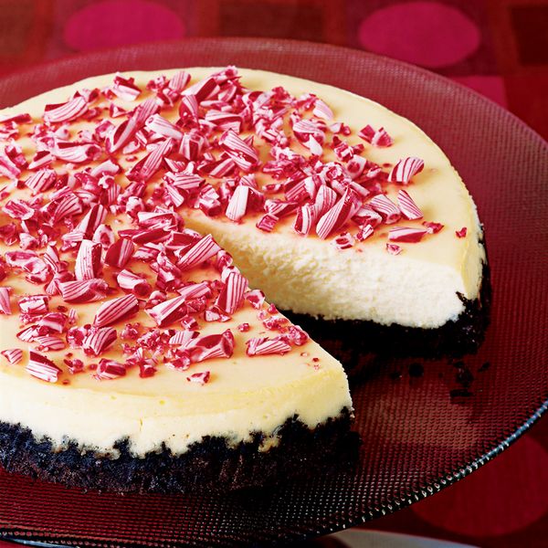 Crushed-Peppermint Cheesecake