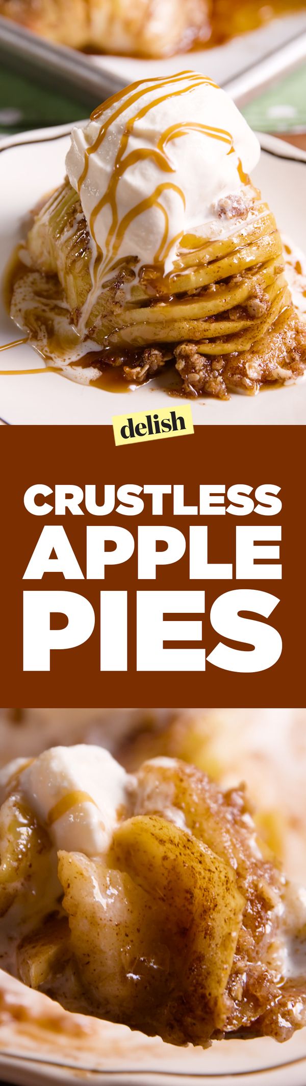 Crustless Apple Pies