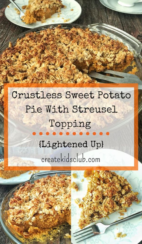 Crustless Sweet Potato Pie