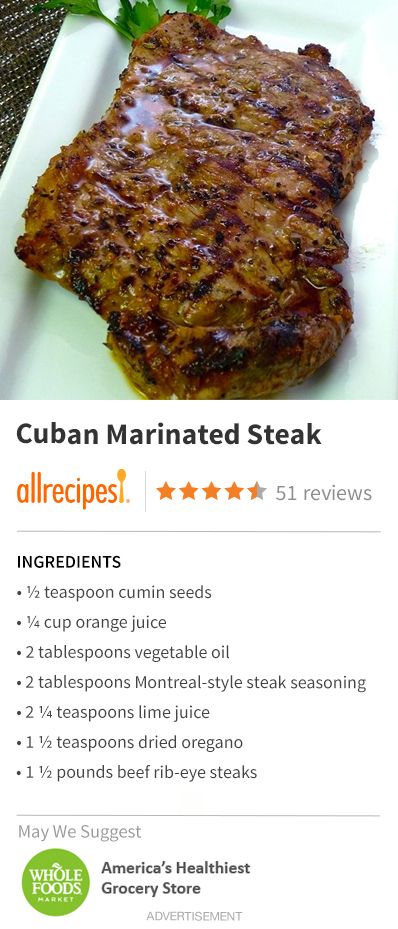 Cuban Marinated Steak