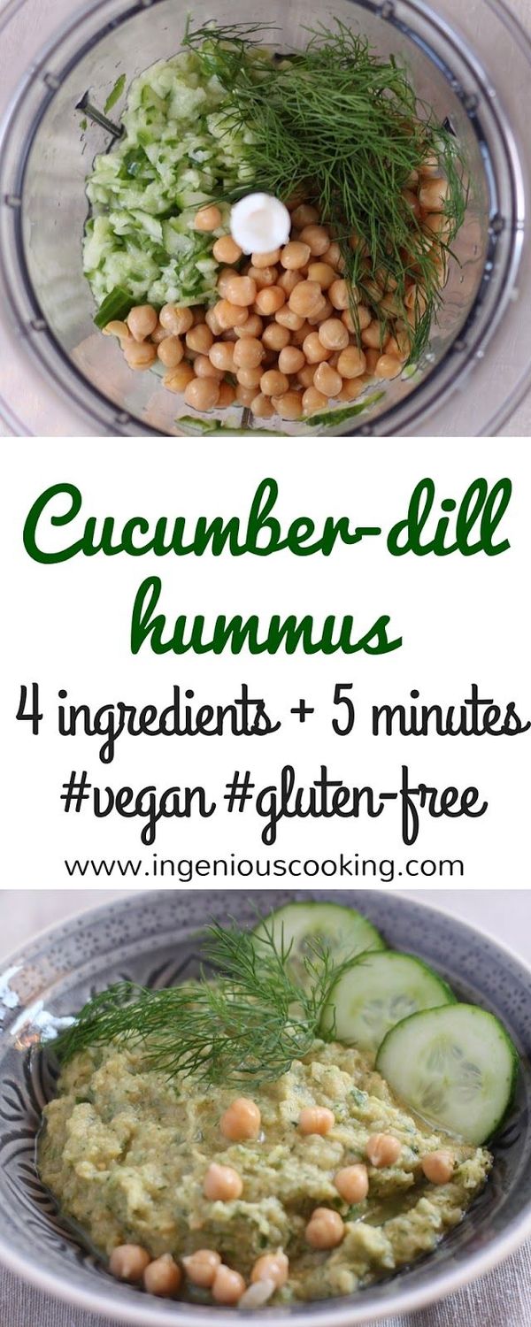 Cucumber-dill hummus