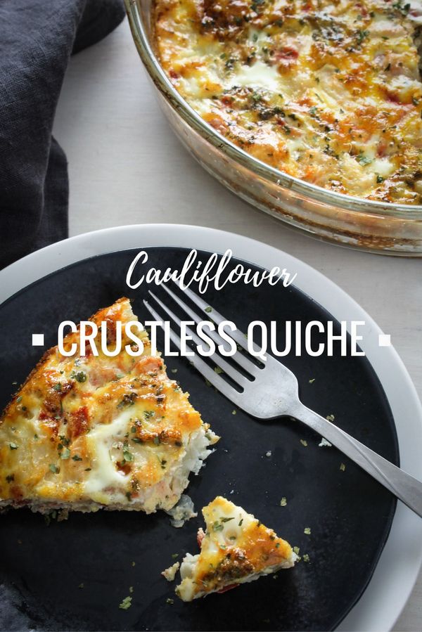 Cumin and Cauliflower Crustless Quiche (Paleo