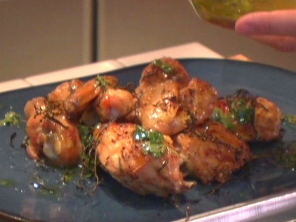 Dad's Roast Chicken -- My Way with a Parsley Lemon Juice Oil