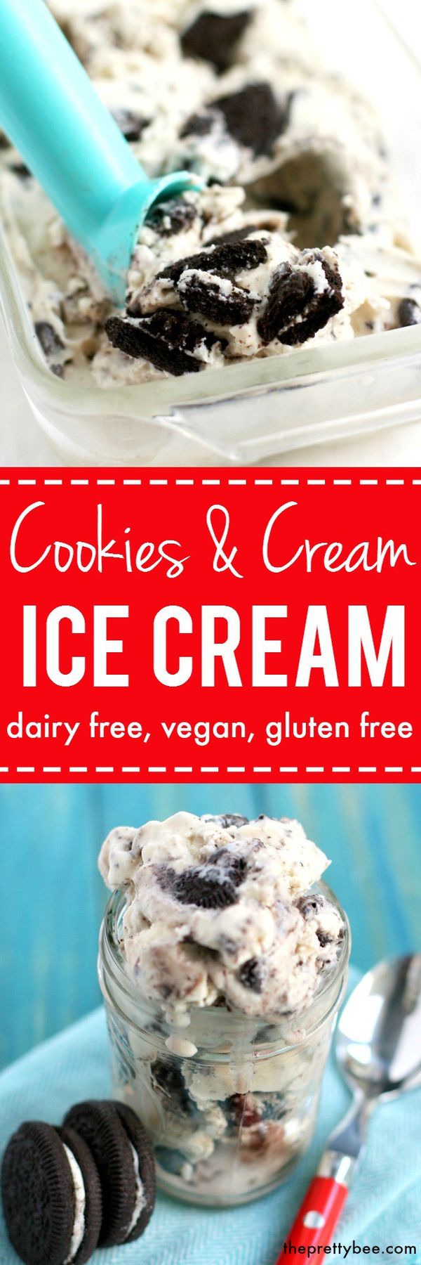 Dairy Free Cookies and Cream Ice Cream