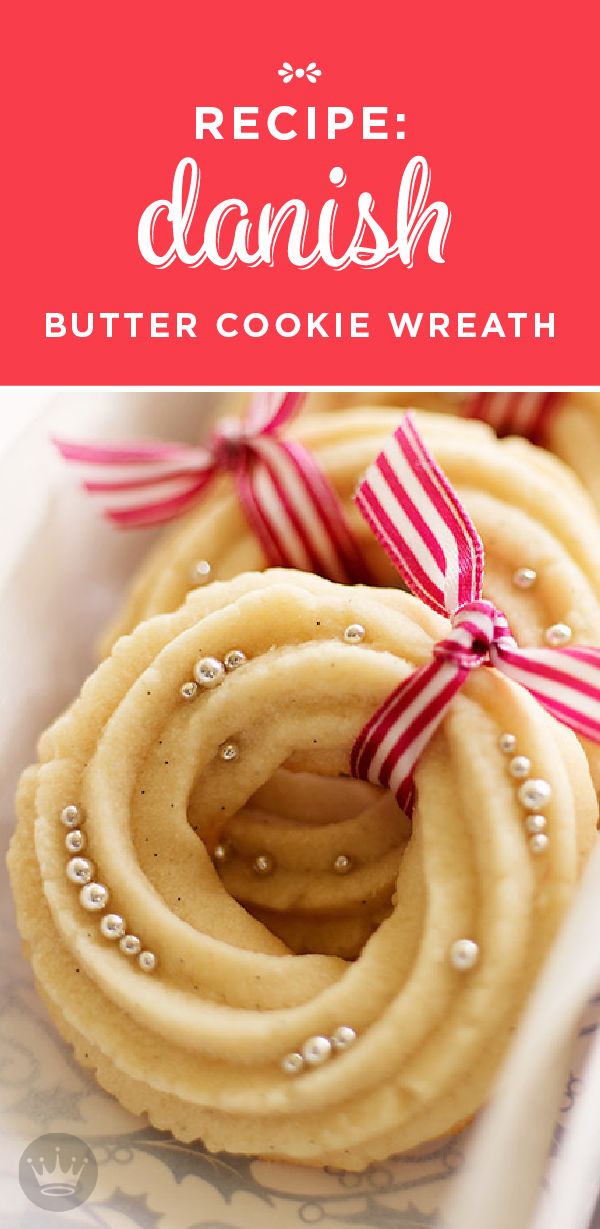 Danish butter cookie wreaths