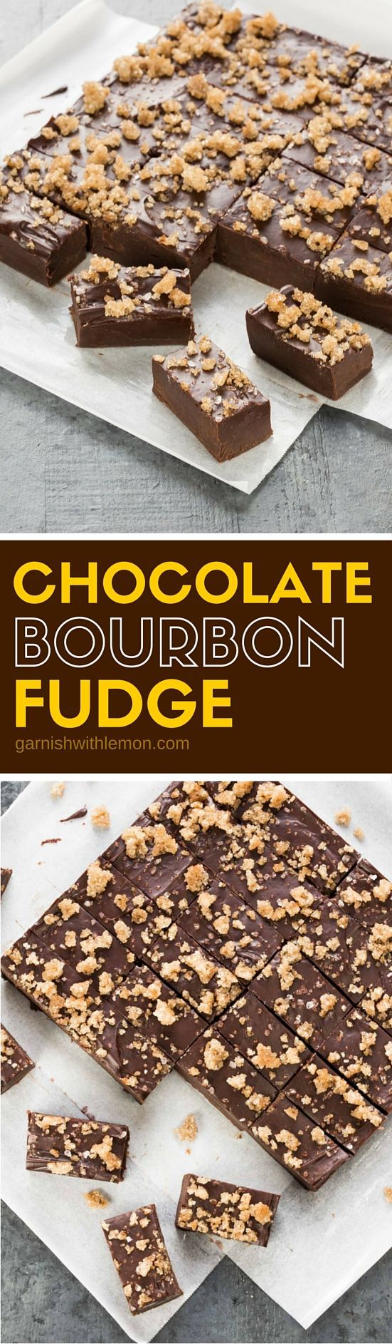 Dark Chocolate Bourbon Fudge