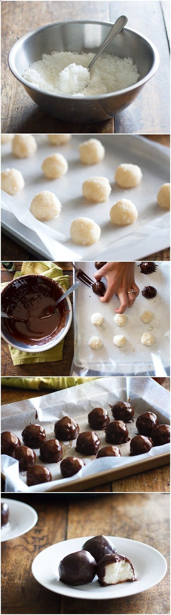 Dark Chocolate Coconut Bites