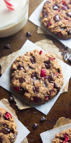 Dark Chocolate Cranberry Oatmeal Cookies