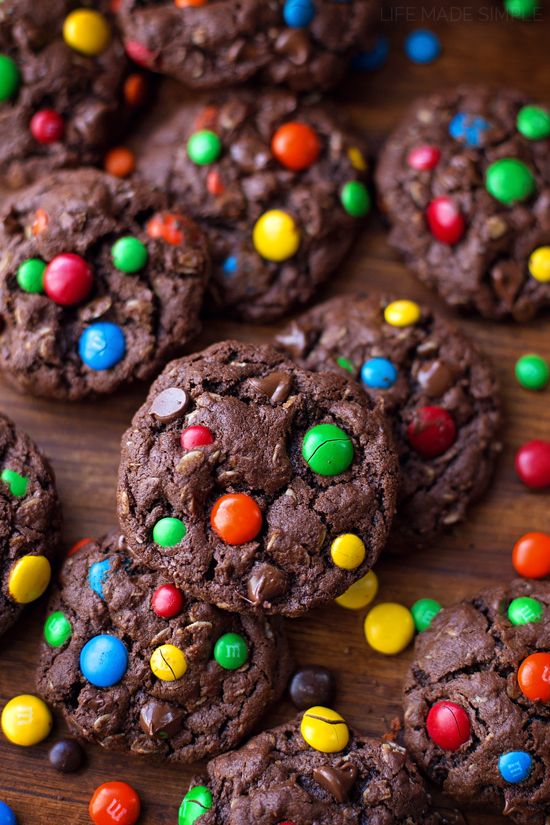 Dark Chocolate Monster Cookies