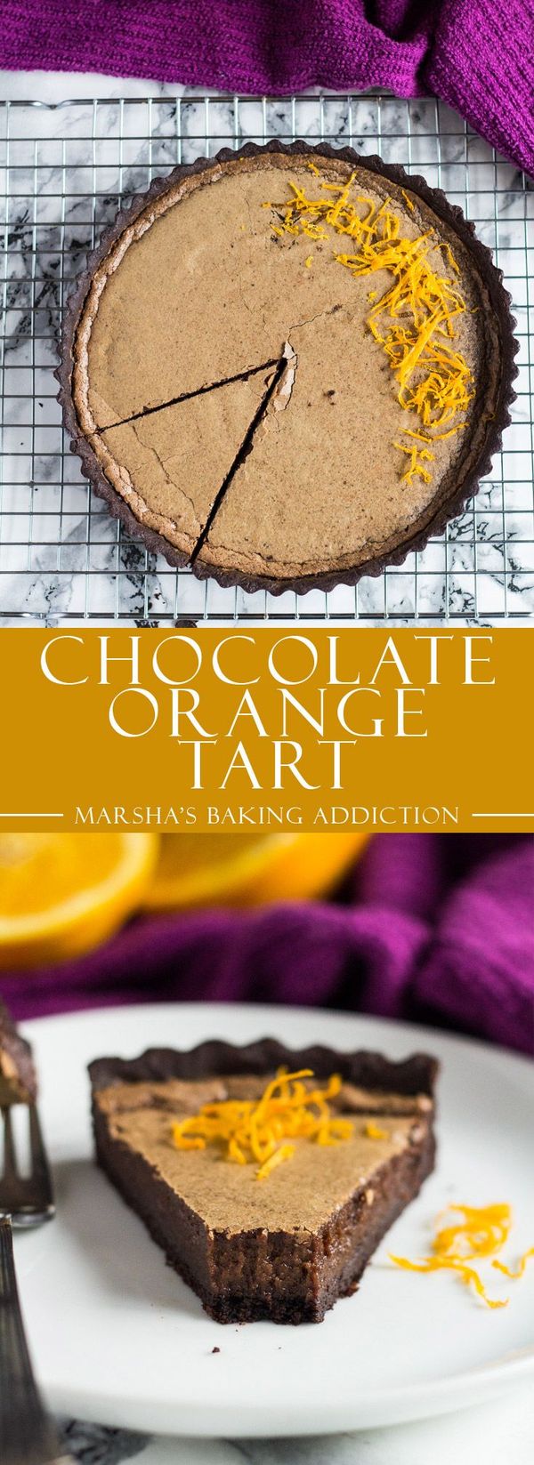 Dark Chocolate Orange Tart