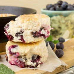 Decadent Blueberry Biscuits