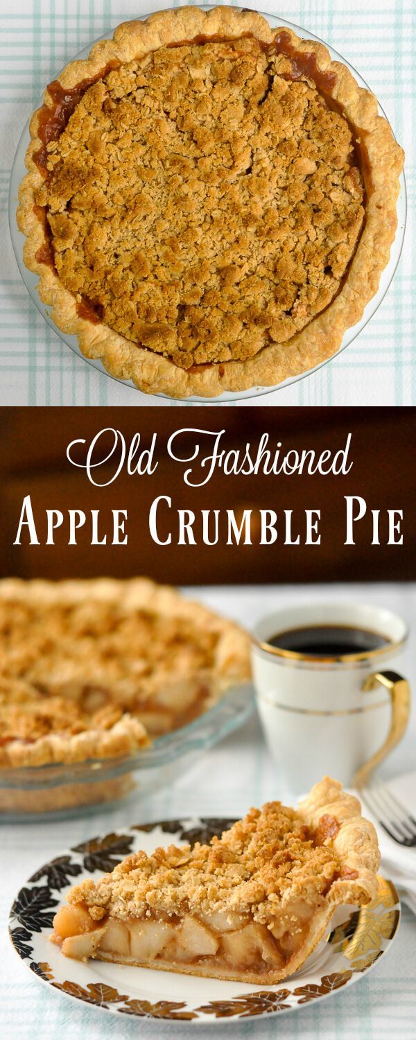 Deep Dish Apple Crumble Pie