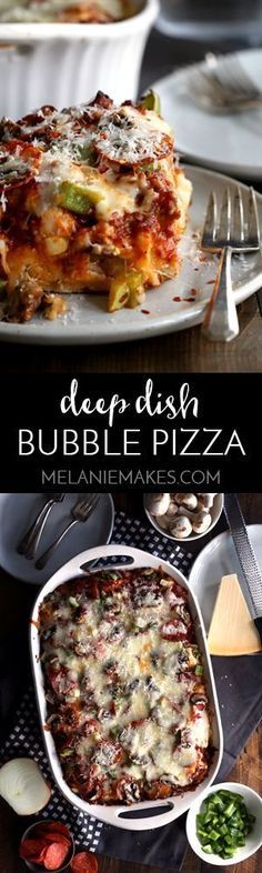 Deep Dish Bubble Pizza