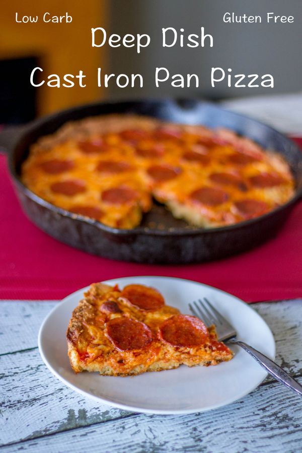 Deep Dish Cast Iron Pan Pizza – Gluten Free