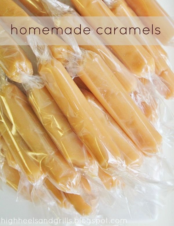 Delicious homemade caramels