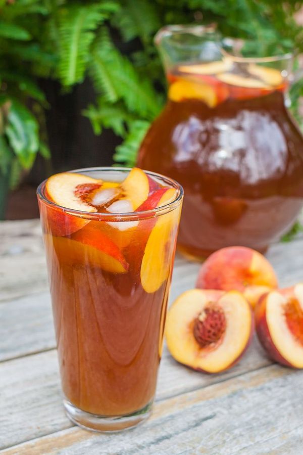 Delicious Peach Iced Tea