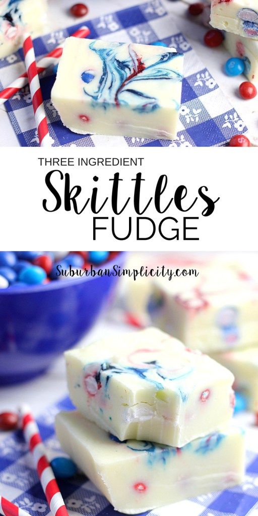 Delicious Skittles Fudge