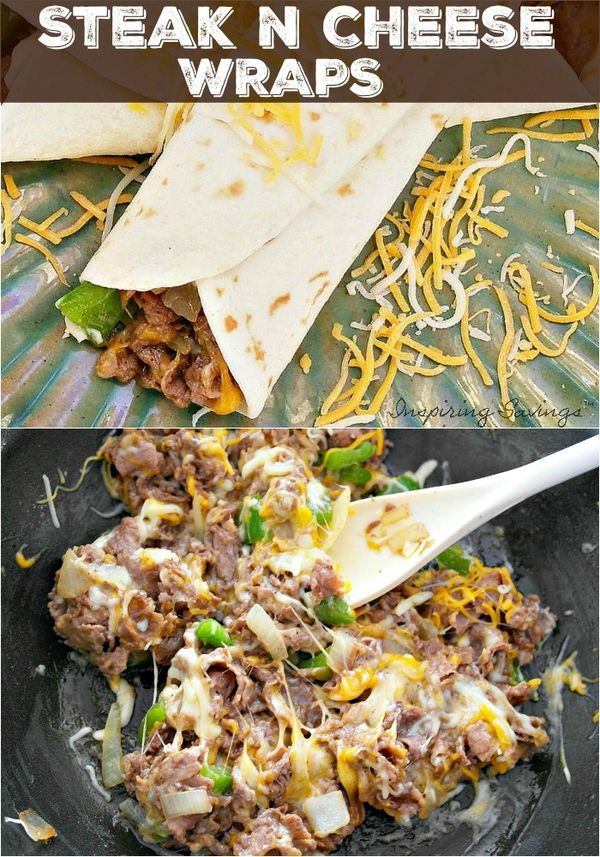 Delicious Steak & Cheese Wraps