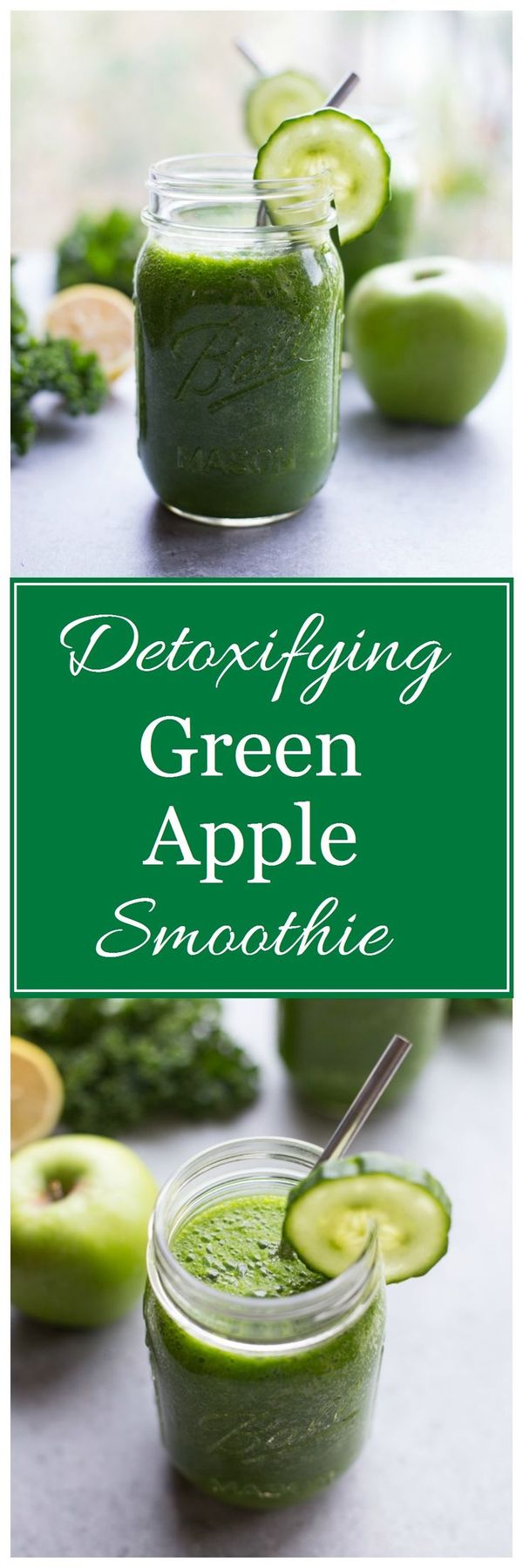 Detoxifying Green Apple Smoothie