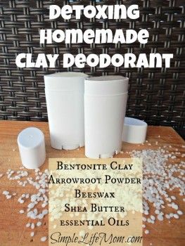 Detoxing Homemade Clay Deodorant