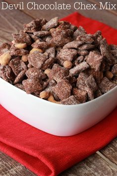 Devil Chocolate Chex Mix