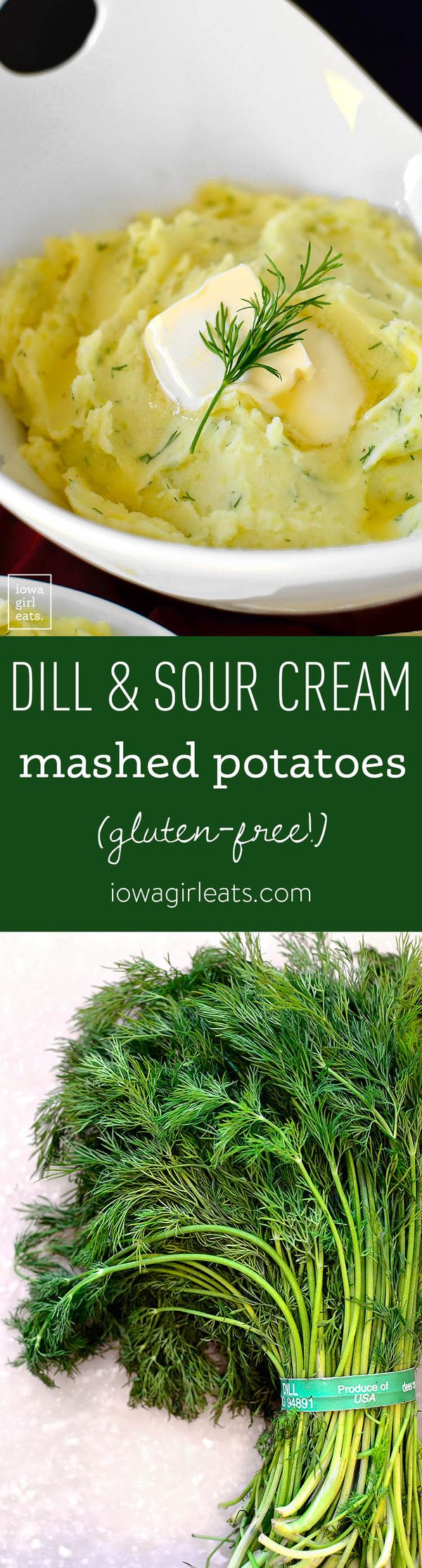 Dill and Sour Cream Mashed Potatoes