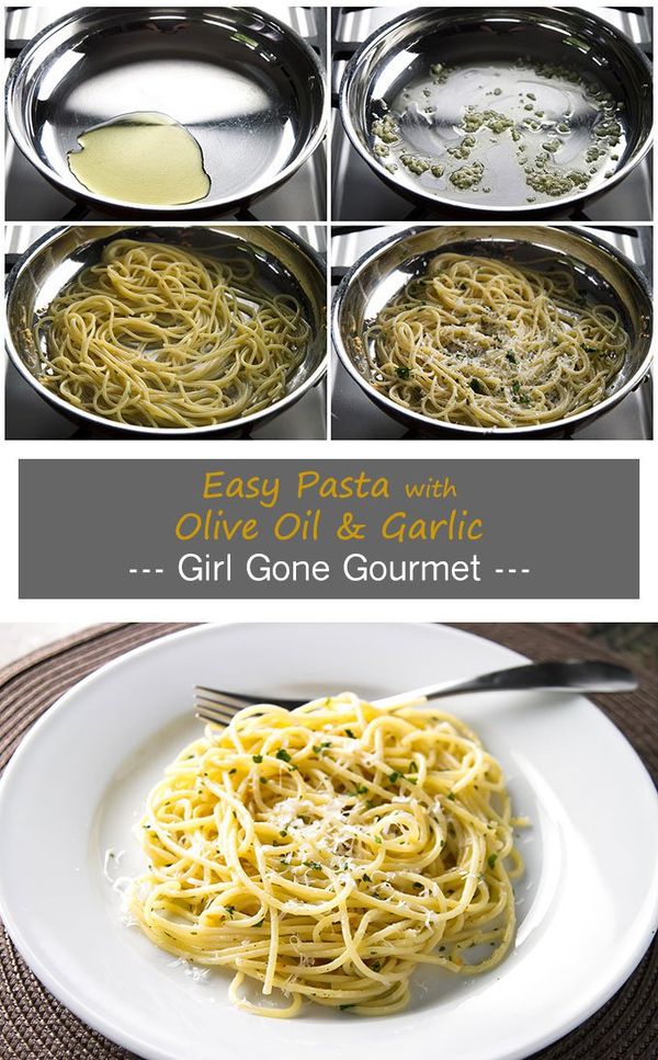 Dinner for One: Easy Pasta with Olive Oil & Garlic